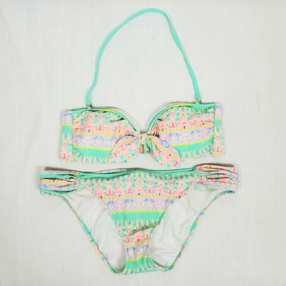 Victoria's Secret | Mint Pink Pattern Bikini *